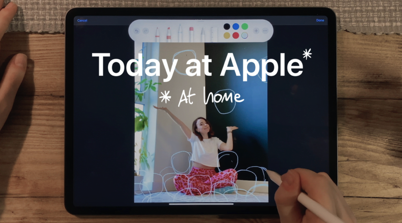 Aprende con las charlas de Today at Apple at Home